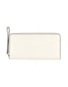 Valextra Woman Wallet Ivory Size - Leather In Neutral
