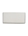 Valextra Woman Wallet Light Grey Size - Leather