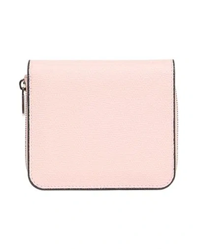 Valextra Woman Wallet Light Pink Size - Leather