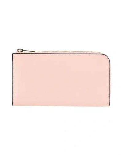 Valextra Woman Wallet Light Pink Size - Calfskin