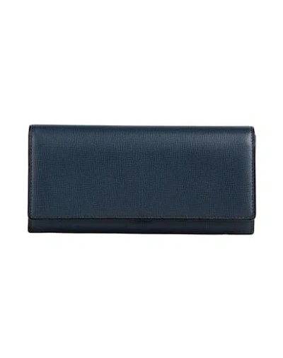 Valextra Woman Wallet Midnight Blue Size - Calfskin