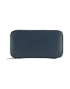 Valextra Woman Wallet Midnight Blue Size - Leather