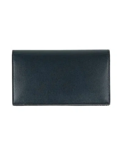 Valextra Woman Wallet Midnight Blue Size - Leather