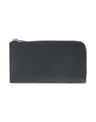 Valextra Woman Wallet Midnight Blue Size - Calfskin