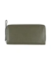 Valextra Woman Wallet Military Green Size - Leather