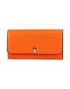Valextra Woman Wallet Orange Size - Calfskin
