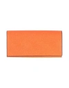 Valextra Woman Wallet Orange Size - Calfskin