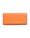 Valextra Woman Wallet Orange Size - Leather