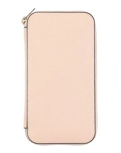 Valextra Woman Wallet Pink Size - Leather