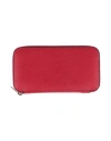 Valextra Woman Wallet Red Size - Leather