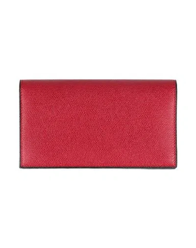 Valextra Woman Wallet Red Size - Leather In Brown