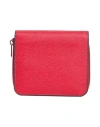 Valextra Woman Wallet Red Size - Leather