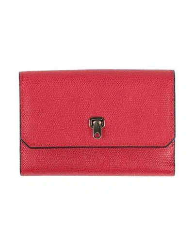 Valextra Woman Wallet Red Size - Calfskin