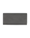 Valextra Woman Wallet Steel Grey Size - Calfskin