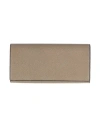 Valextra Woman Wallet Taupe Size - Leather
