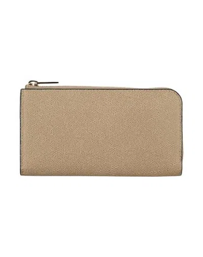 Valextra Woman Wallet Taupe Size - Calfskin In Grey