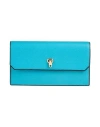 Valextra Woman Wallet Turquoise Size - Calfskin In Blue