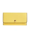 Valextra Woman Wallet Yellow Size - Calfskin