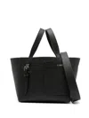 Valextra Micro Soft Leather Bucket Bag In Black