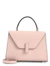 Valextra Micro Iside Leather Top Handle Bag In Pink & Purple