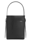 Valextra Women's Small Leather Bucket Bag In Black