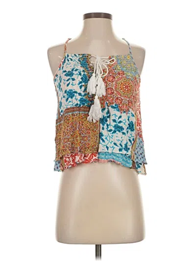 Pre-owned Valija Sleeveless Blouse In Blue