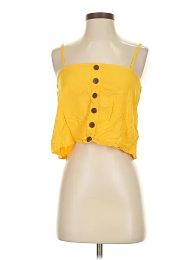 Pre-owned Valija Sleeveless Blouse In Orange