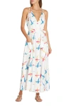 Valimare Amelia Maxi Wrap Crepe De Chine Cover-up Dress In Off White