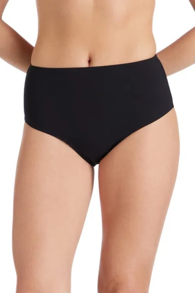 Valimare Anguilla High Waist Bikini Bottom In Black