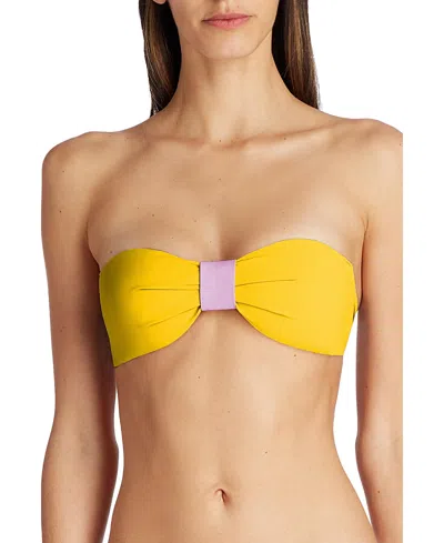 Valimare Capri Bandeau Bikini Top In Yellow