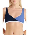Valimare Carmel Color Block Bikini Top In Multi