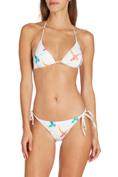 Valimare Lisbon Printed Bikini Bottom In Off White