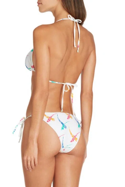 Valimare Lisbon Printed Bikini Top In Off White