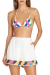 Valimare Ravello Bandage Beach Shorts In Off White