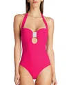 Valimare Sicily Bow-style One-piece Swimsuit In Pink