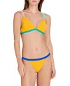 Valimare St Barths Colorblock Bikini Bottom In Animal Print