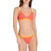 Valimare St Barths Colorblock Bikini Bottom In Coral