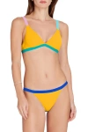 Valimare St Barths Colorblock Bikini Bottom In Yellow