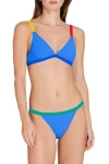 VALIMARE VALIMARE ST BARTHS COLORBLOCK BIKINI TOP