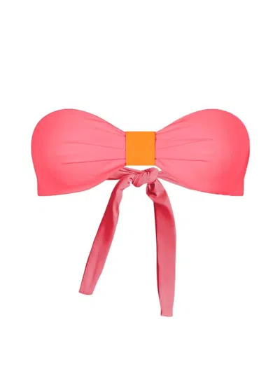 Valimare Women's Capri Bandeau Bikini Top In Coral