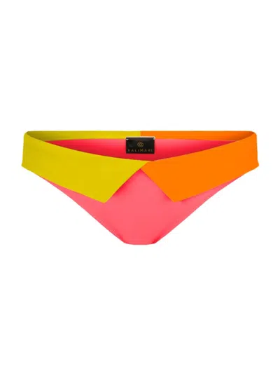 Valimare Women's Capri Foldover Bikini Bottoms In Coral