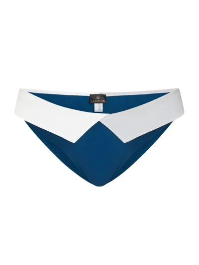Valimare Women's Capri Foldover Bikini Bottoms In Mineral Blue