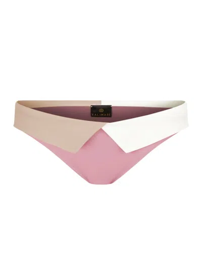 Valimare Women's Capri Foldover Bikini Bottoms In Pink