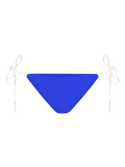 Valimare Women's Ibiza String Bikini Bottom In Blue White