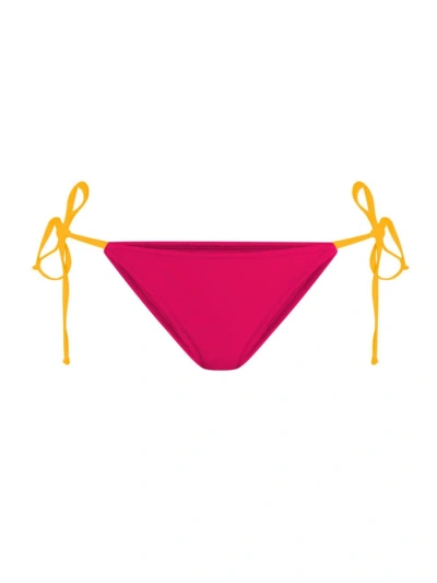 Valimare Women's Ibiza String Bikini Bottom In Fuscia/multi
