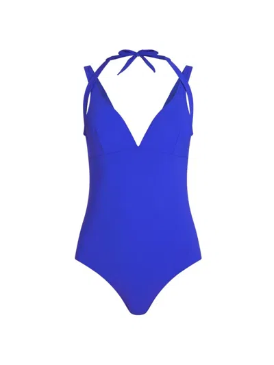 Valimare Women's Laguna Halterneck One-piece Swimsuit In Blue