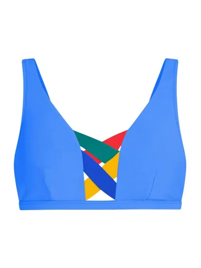 Valimare Women's Martinique Strappy Bikini Top In Blue