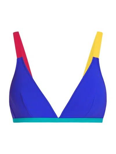 Valimare Women's St Barth's Triangle Bikini Top In Blue