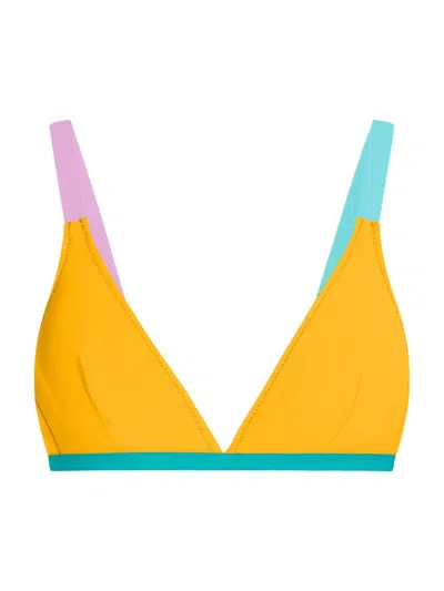 Valimare Women's St Barth's Triangle Bikini Top In Yellow