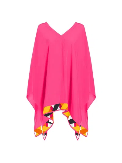 Valimare Women's Tulum Poncho Coverup In Pink
